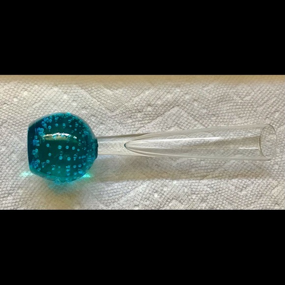 New Art Glass Bud Vase Handcrafted by Glass Artist - Picture 9 of 16